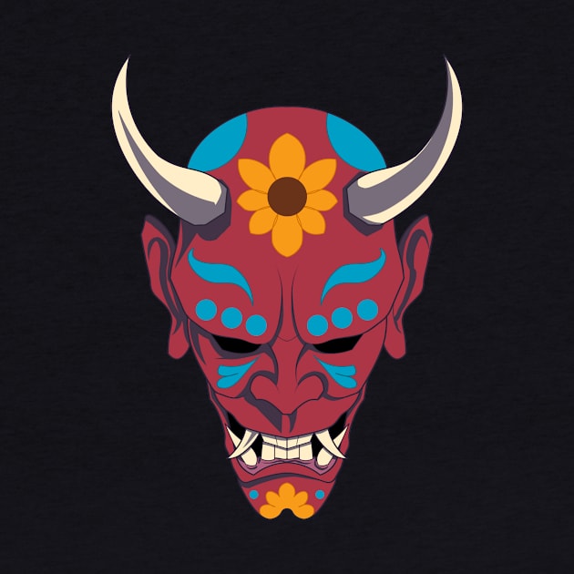 Hannya Mask / Sugar Skull by ivxn